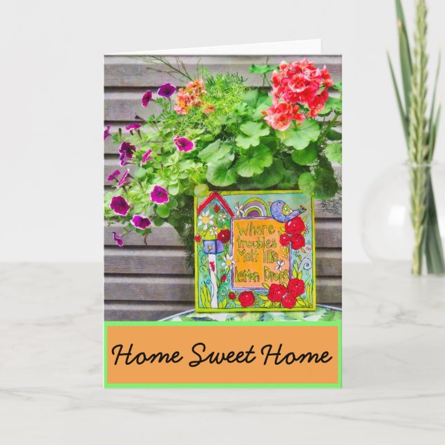 Tarjeta Hogar Dulce Hogar Nuevo Donde Se Derriten Las Preo (Anverso)