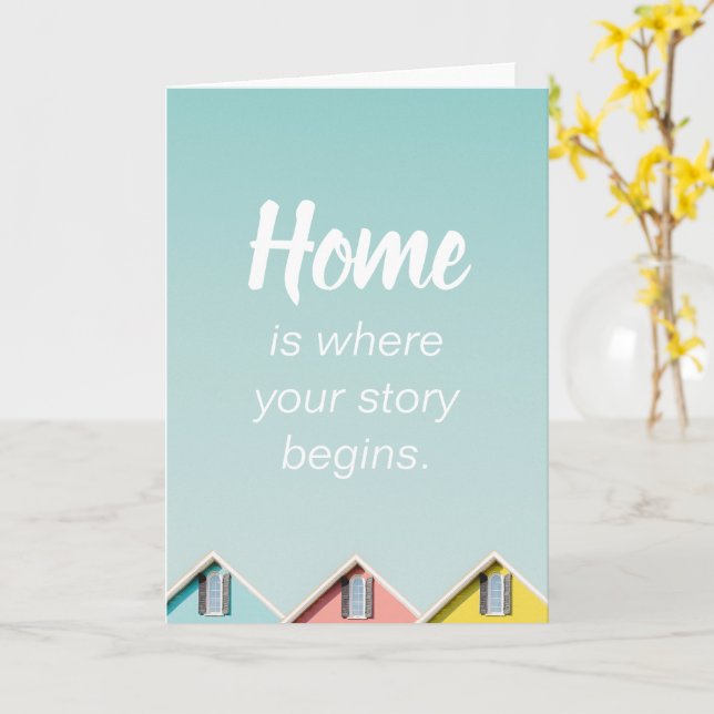 Tarjeta Hogar El Vecindario Cita Citas De Homebody Publica (flor amarilla)