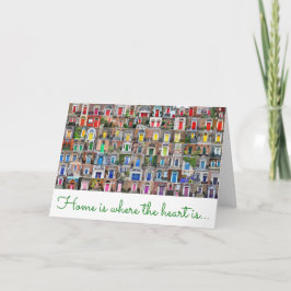 Tarjeta "Hogar es donde está el corazón"
