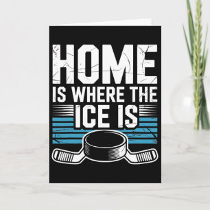 Tarjeta Hogar Es Donde Está El Hielo A Los Amantes Del Hoc