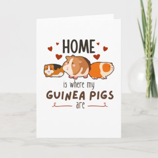 Tarjeta Hogar Es Donde Están Mis Cuyes