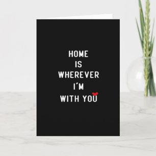 Tarjeta Hogar Es Donde Estás Conmigo Estilo Minimalista Li