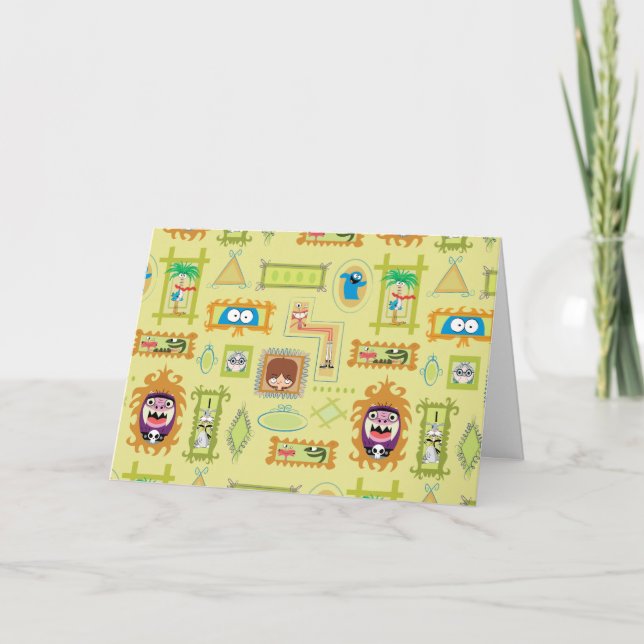 Tarjeta Hogar Foster para amigos imaginarios | Muro fotogr (Anverso)