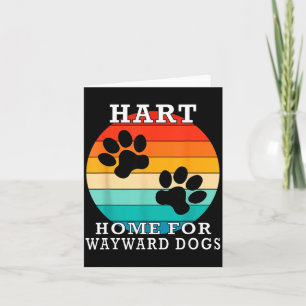 Tarjeta Hogar Hart Para Perros Traviesos Apellido