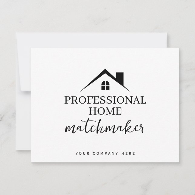 Tarjeta Hogar Profesional Matchmaker Inmobiliario (Anverso)