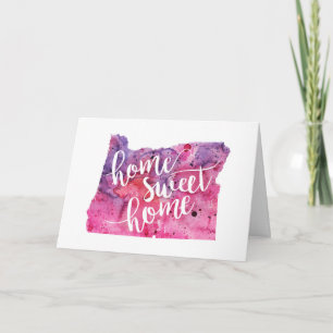 Tarjeta Hogar Sweet Home Oregon