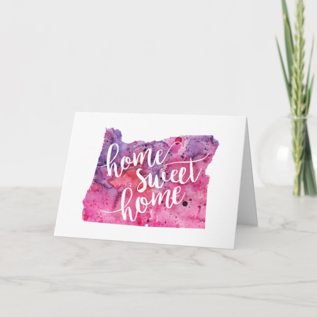 Tarjeta Hogar Sweet Home Oregon (Anverso)