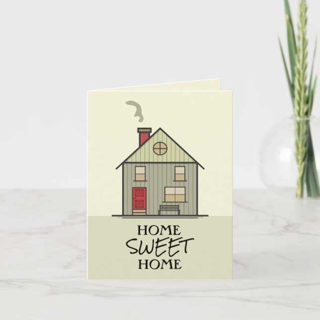 Tarjeta Hogar Sweet Home Quote House (Anverso)