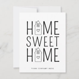 Tarjeta Hogar Sweet Home Real Estate Heart House