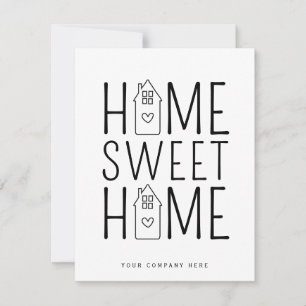 Tarjeta Hogar Sweet Home Real Estate Heart House