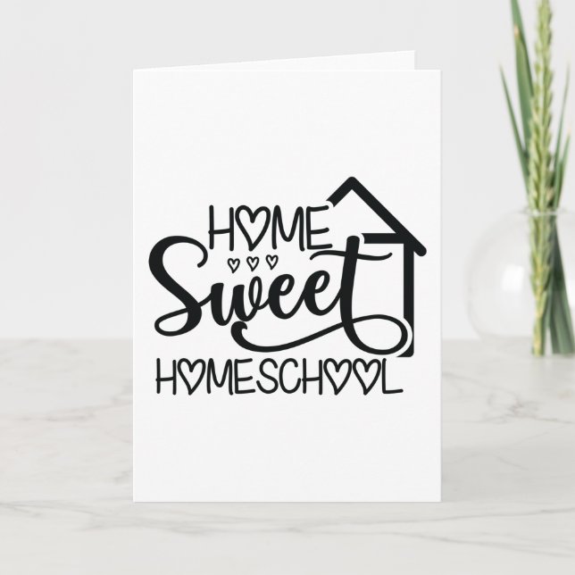 Tarjeta Hogar Sweet Homeschool (Anverso)