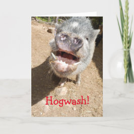 Tarjeta ¡Hogwash! No pareces tan viejo, sonriente mini cer