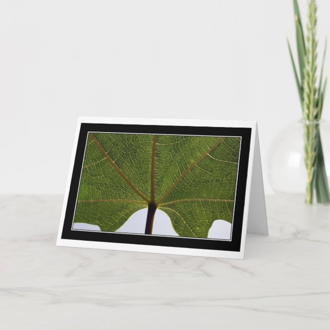 Tarjeta "Hoja de higo " (Anverso)