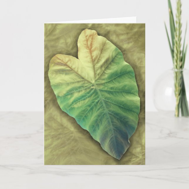 Tarjeta Hoja sombreada (Anverso)