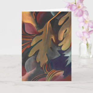 Tarjeta Hojas Bajo el Agua Georgia O'Keeffe