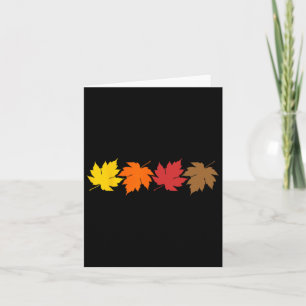 Tarjeta Hojas Caídas Y Otoño De Octubre