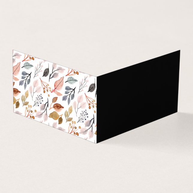 Tarjeta hojas de árbol (Exterior)