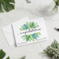 Hojas de Felicitaciones de Boda Personalizadas