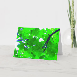 Tarjeta Hojas de la higuera