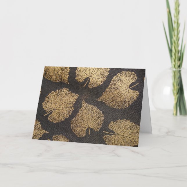 Tarjeta Hojas de oro (Anverso)