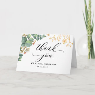 Tarjeta Hojas de oro de Eucalyptus