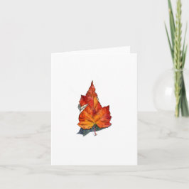 Tarjeta Hojas de otoño