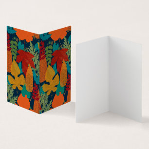 Tarjeta Hojas de otoño