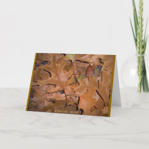 Tarjeta Hojas de otoño