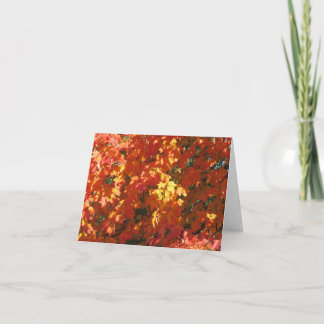 Tarjeta Hojas de otoño - 1