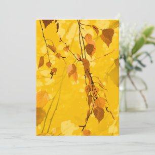 Tarjeta Hojas de otoño 3