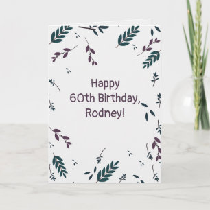 Tarjeta Hojas de otoño editables