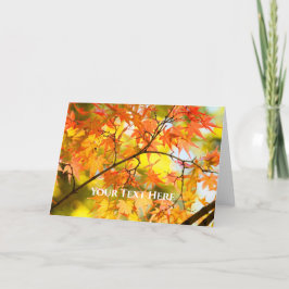 Tarjeta Hojas de otoño [Tarjeta de felicitación]