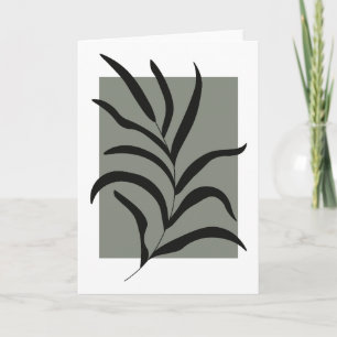 Tarjeta Hojas minimalistas