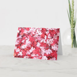 Tarjeta Hojas otoñales