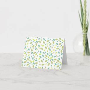 Tarjeta Hojas (verdes)