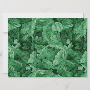 Tarjeta Hojas verdes (por William Morris)