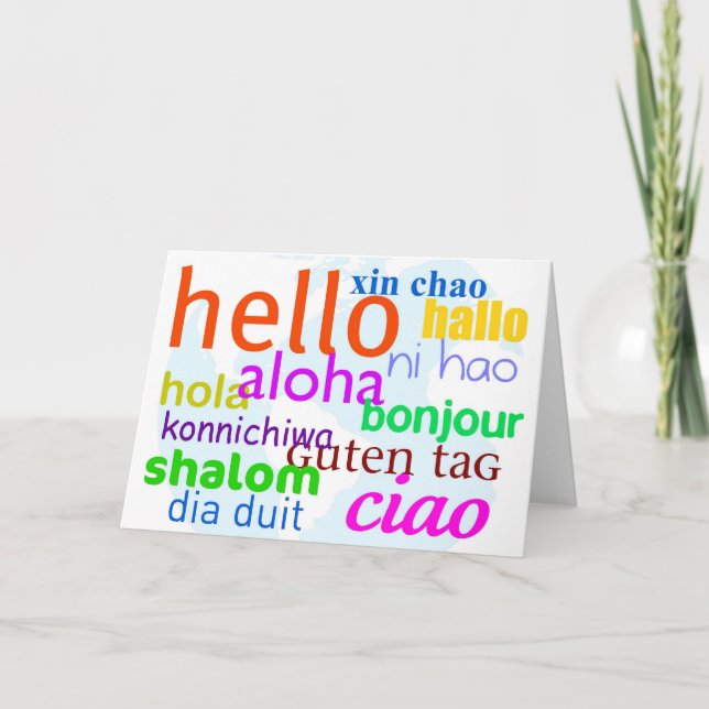 Tarjeta Hola (Anverso)