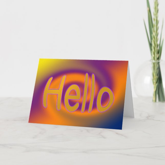 Tarjeta hola (Anverso)
