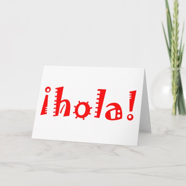 Tarjeta Hola (Anverso)