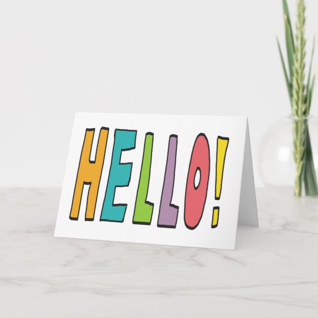 Tarjeta ¡Hola! (Anverso)