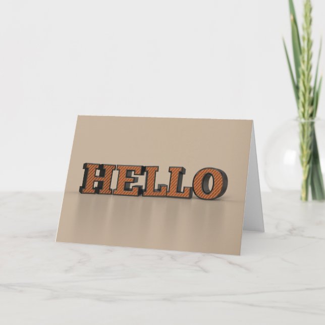 Tarjeta ¡Hola (Anverso)