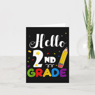 Tarjeta Hola, 2º Grado De Vuelta A Los Regalos De Los Maes