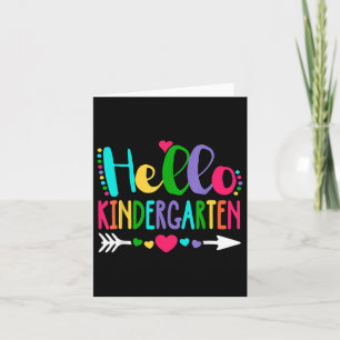 Tarjeta Hola A La Escuadrón Infantil Squad Kinder De Vuelt
