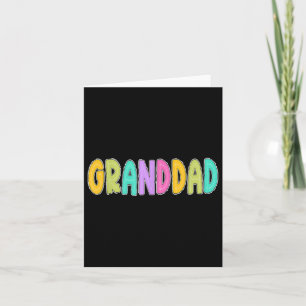 Tarjeta Hola abuelo de jardín de infancia de primer grado