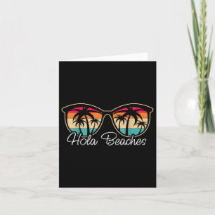 Tarjeta Hola Beaches Vacation Beach Sun Boda Beach Fan