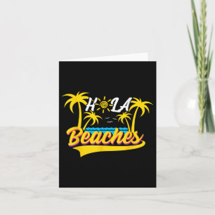 Tarjeta Hola Beaches Vacation Beach Sun Boda Honeymoon