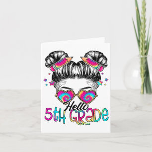 Tarjeta Hola, Bun Ck De Quinto Grado A La Escuela