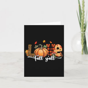 Tarjeta Hola Calabaza Otoño Amor Caída Todos El Leopardo C