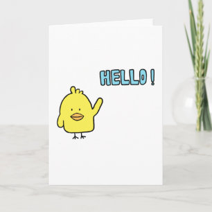 Tarjeta Hola Chickie