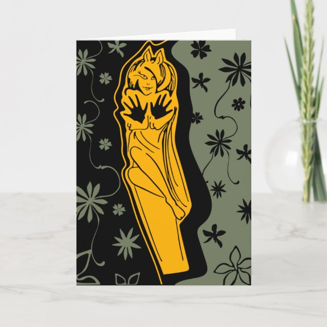 Tarjeta Hola de Catwoman (Anverso)